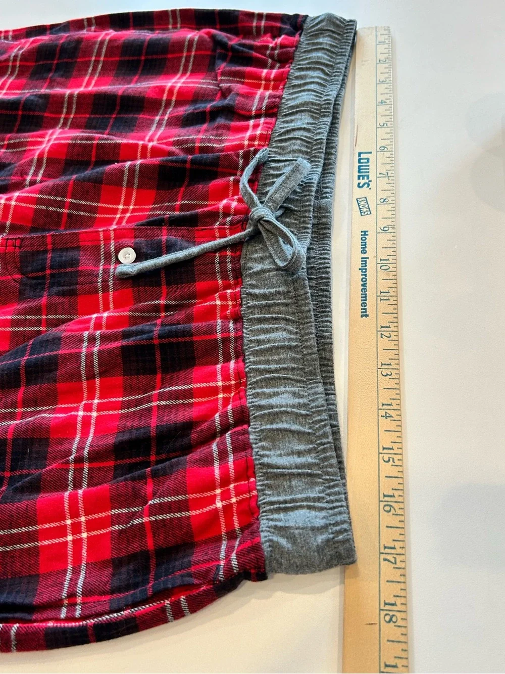 Eddie Bauer Plaid Flannel Sleep Pants Size Large Men's Red Black Gray Pajama